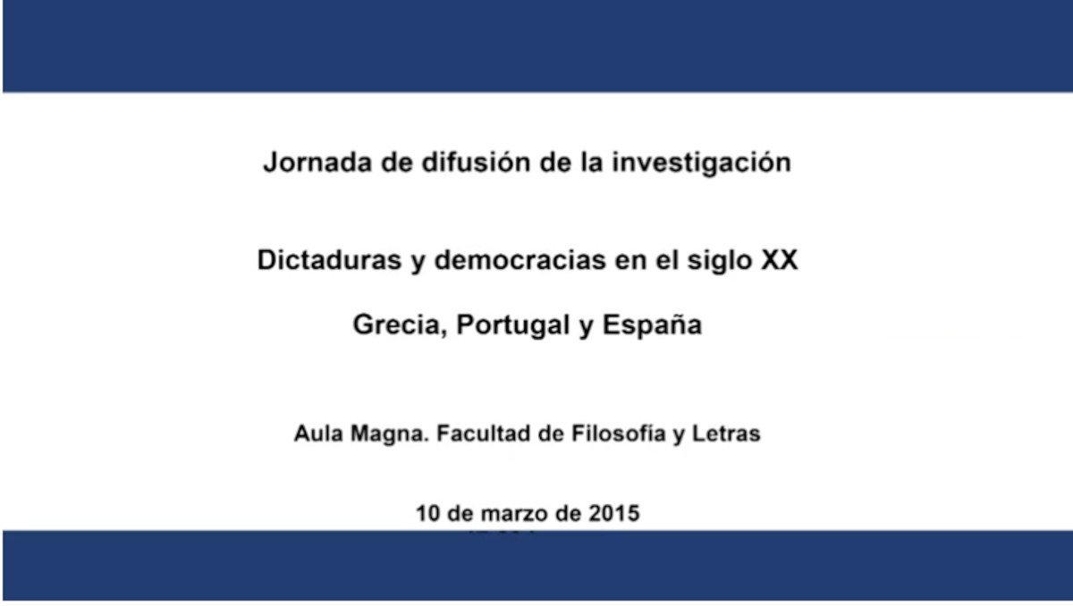 Dictaduras y democracias en el s.XX: España, Portugal y Grecia