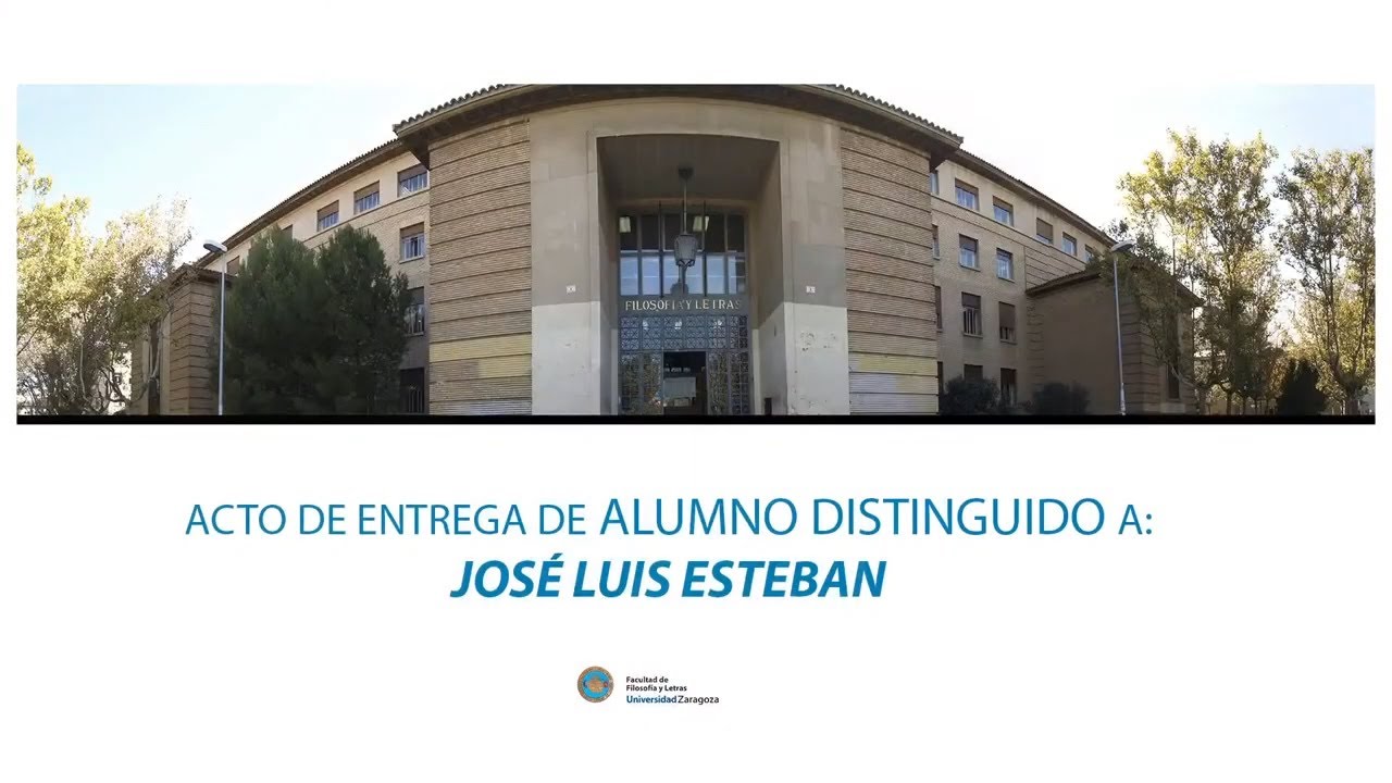 Alumno distinguido 2020 : José Luis Esteban
