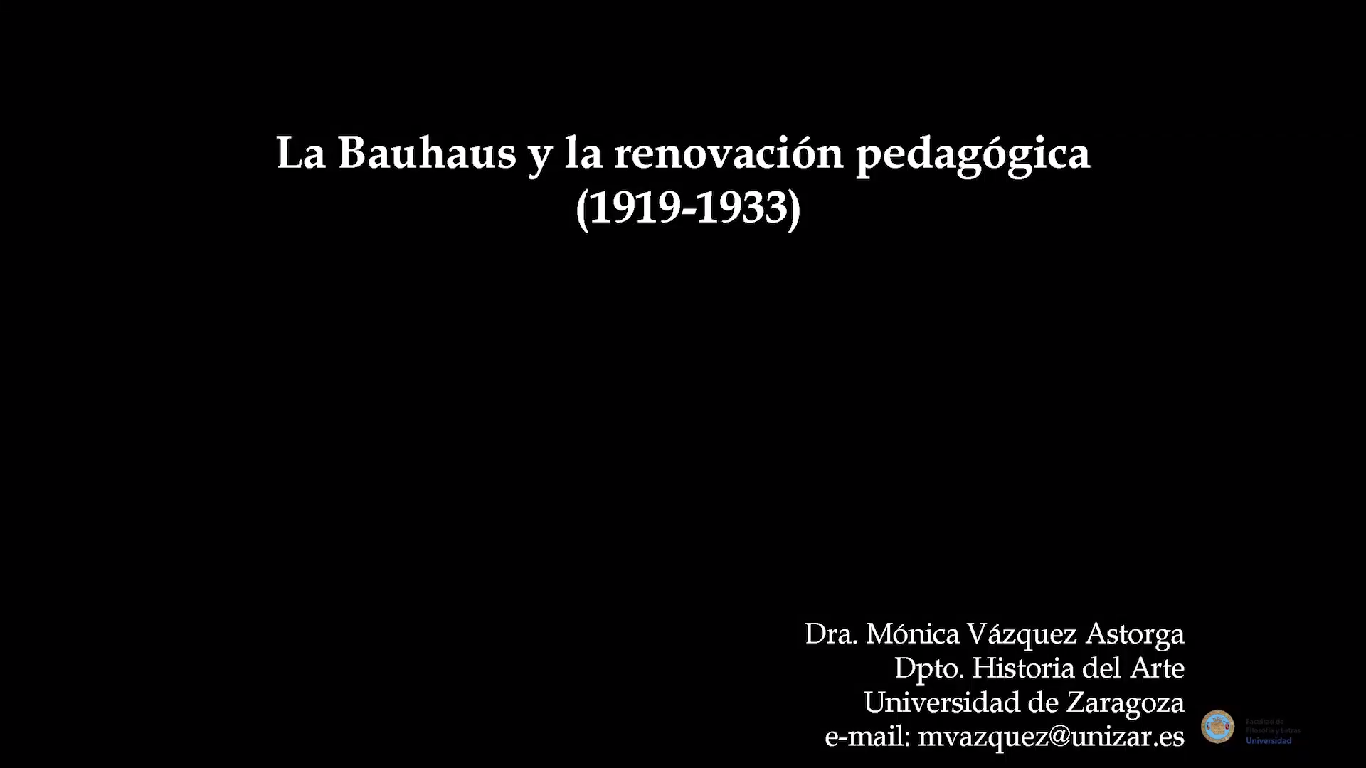 La Bauhaus y la renovación pedagógica