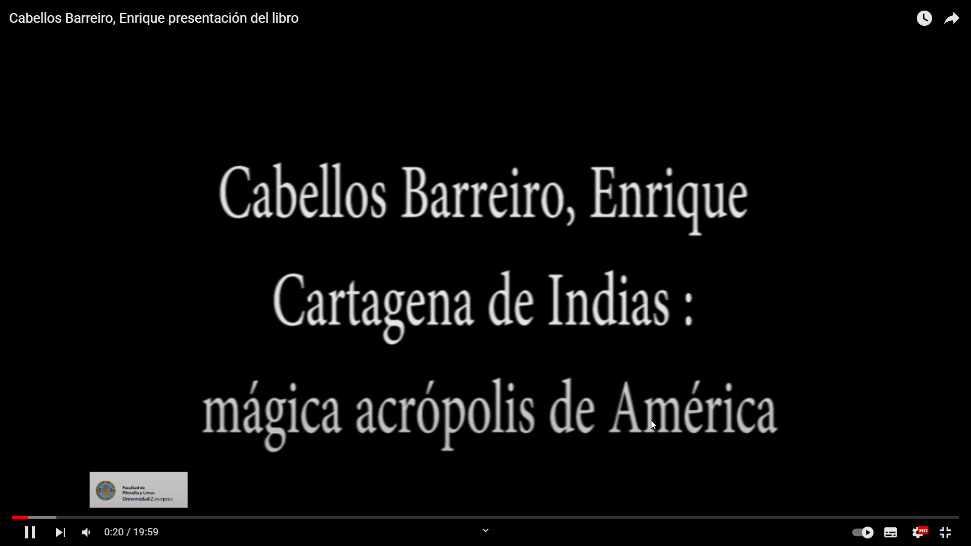 Presentación del libro: Cartagena de Indias, mágica Acrópolis de América
